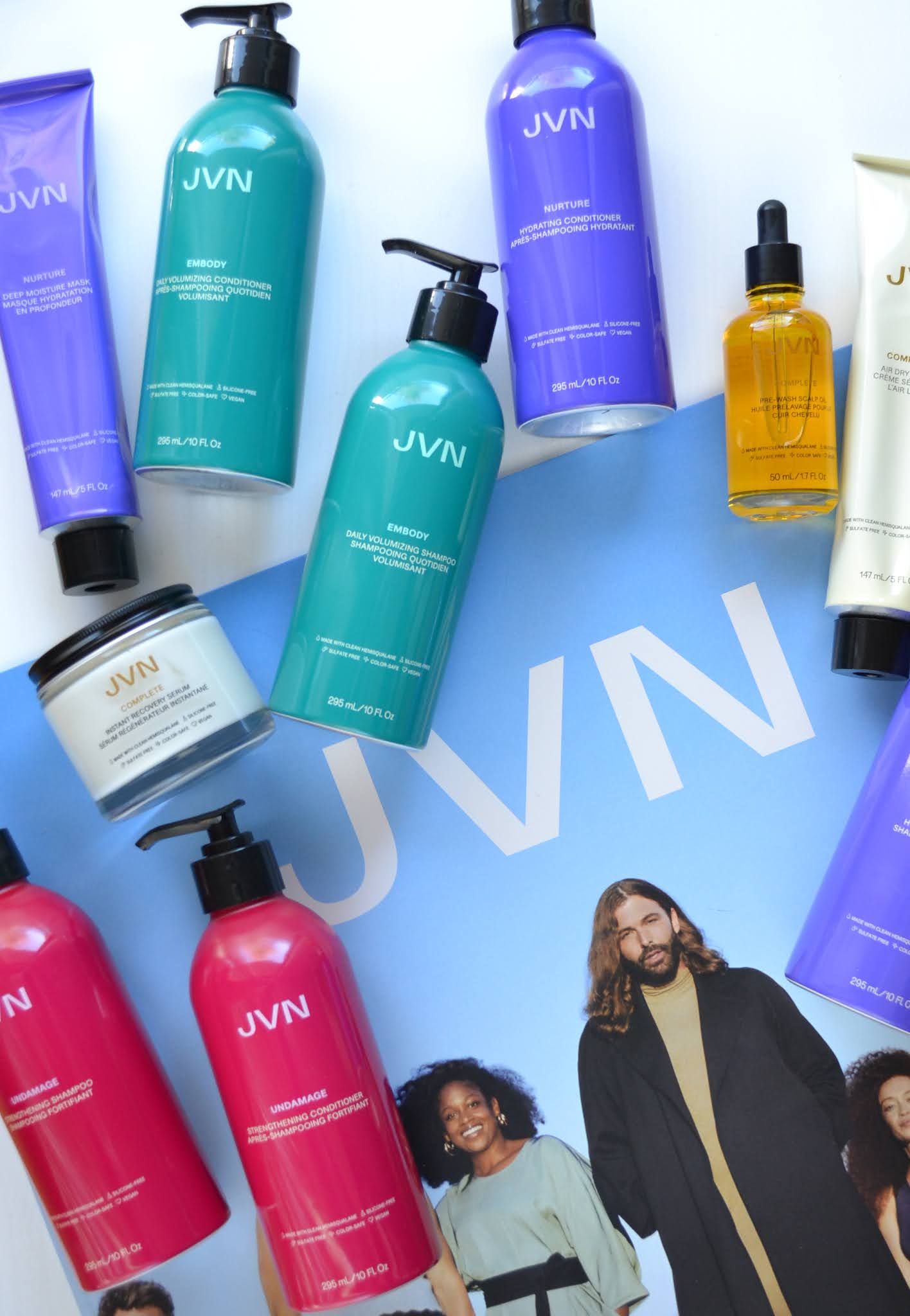 HAIR JVN Undamage Collection and Instant Recovery Serum Cosmetic Proof Vancouver beauty