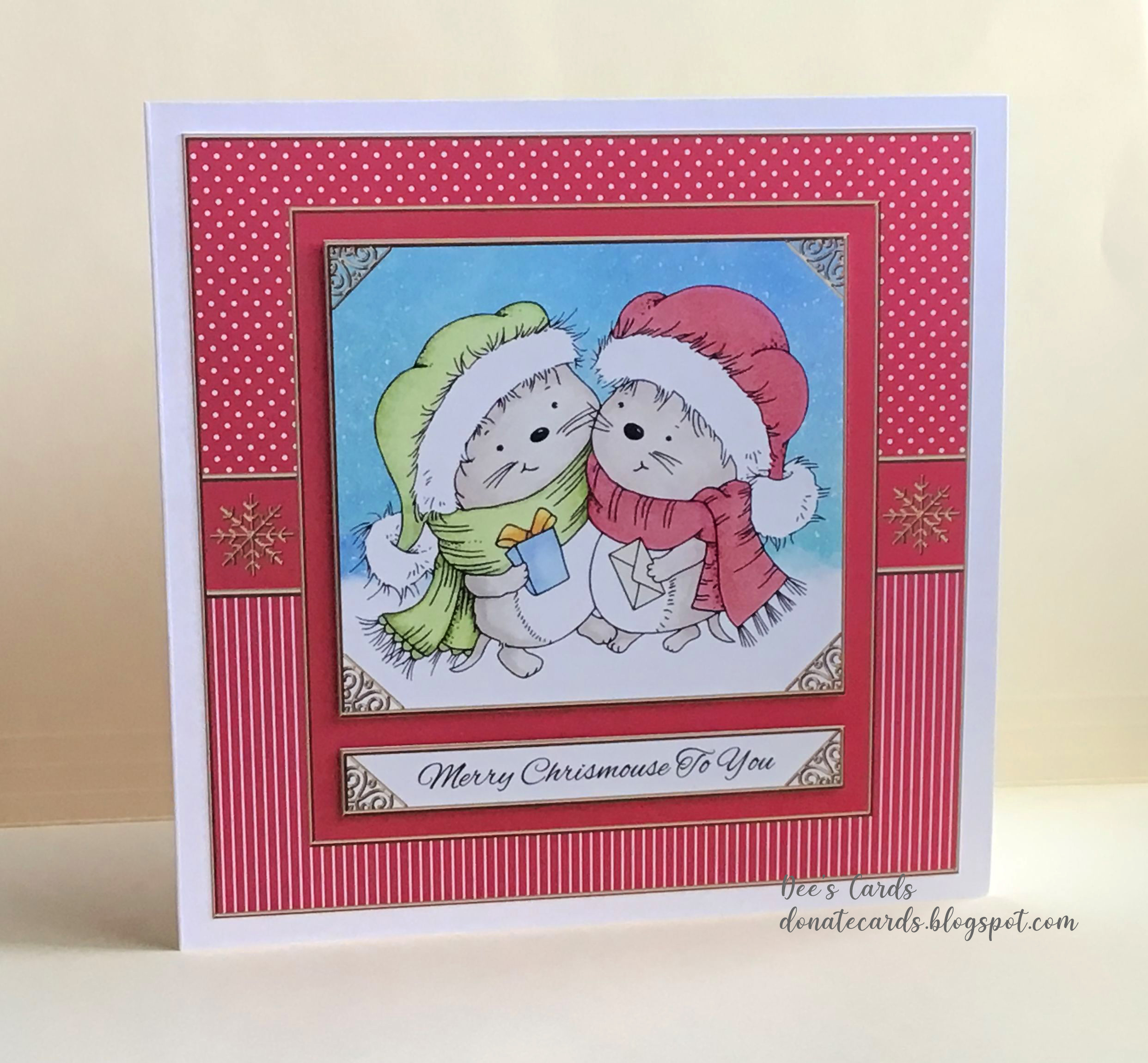 Dee's Cards : Merry Chrismouse To You