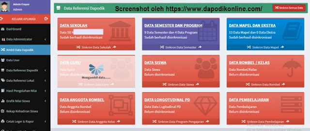 Tunggu sampai semua data sudah berhasil disinkronisasi