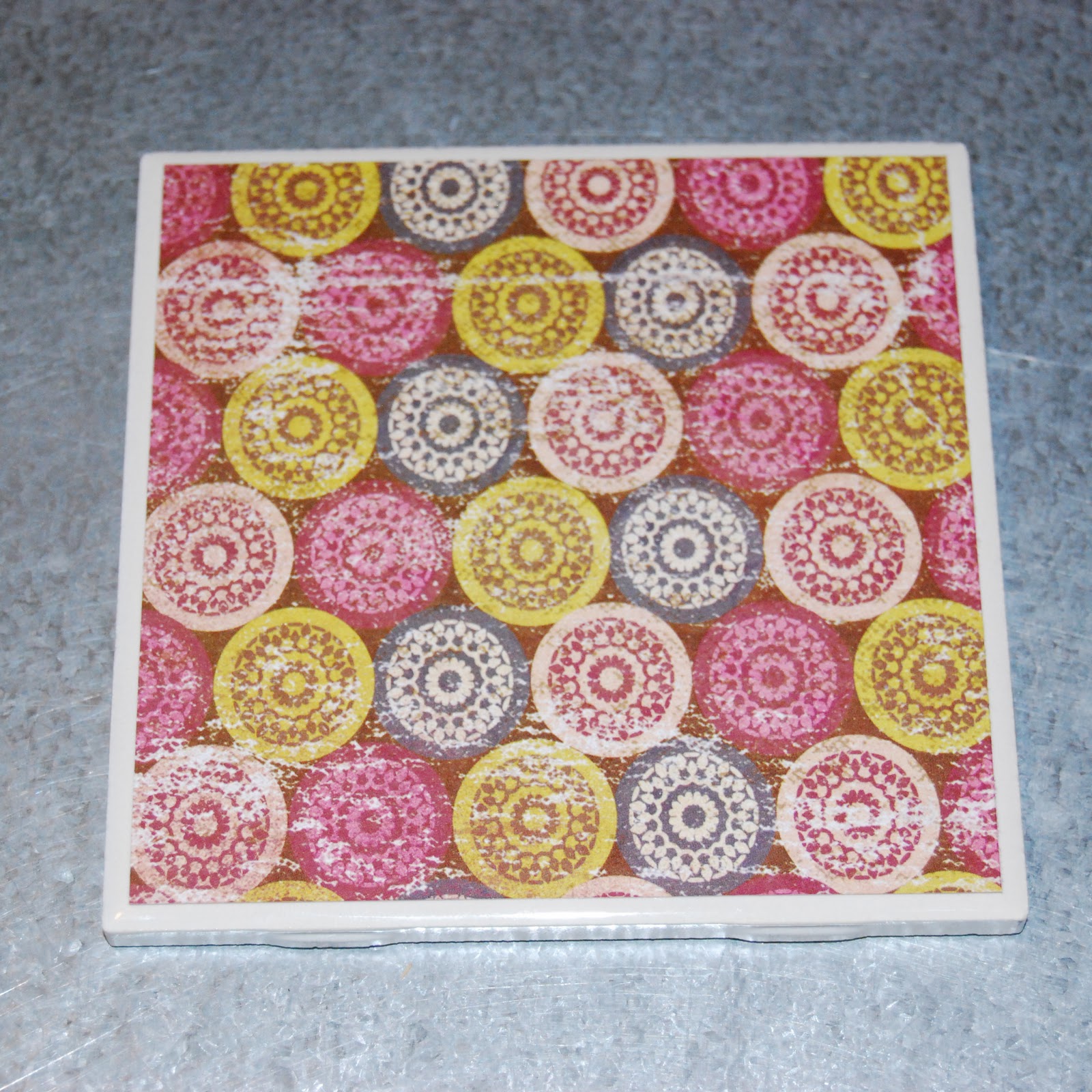 Erratic Project Junkie Coastin' Along (Part II) Decoupaged Tile Coasters