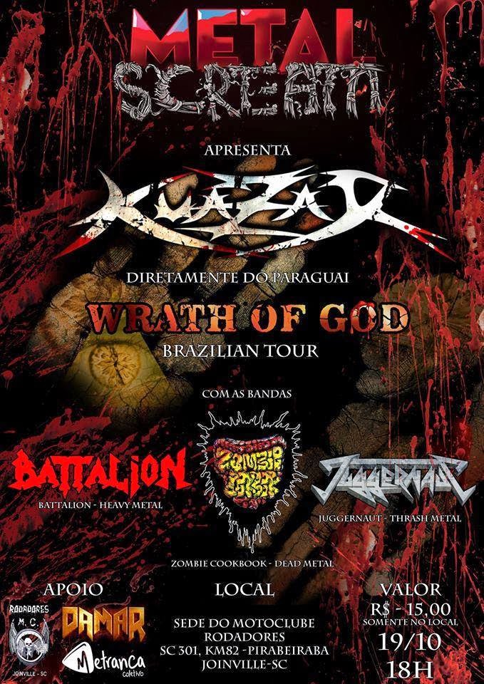 No Music... No Life. SABADO 19/10 EM JOINVILLE METAL SCREAM