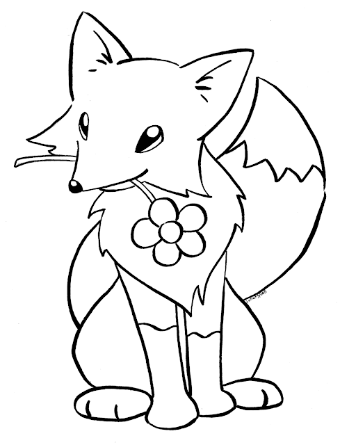 Top 6 Free Printable Cute Little Fox Coloring Pages