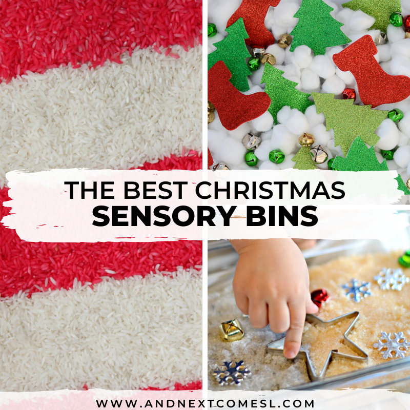 50 Christmas Sensory Activities & Bins for Toddlers & Preschoolers