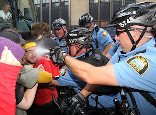 Cop Violence against peaceful protesters