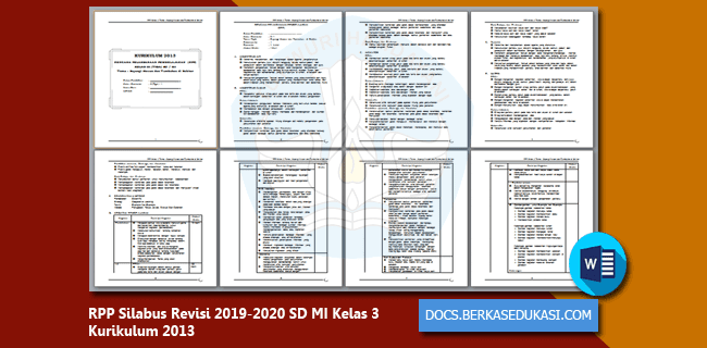 RPP Silabus Revisi 20192020 SD MI Kelas 3 Kurikulum 2013