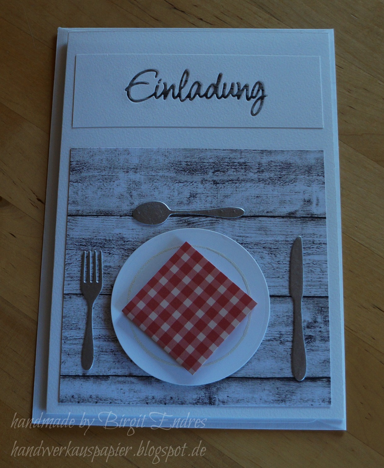 Handwerk Aus Papier Einladung Zum Essen