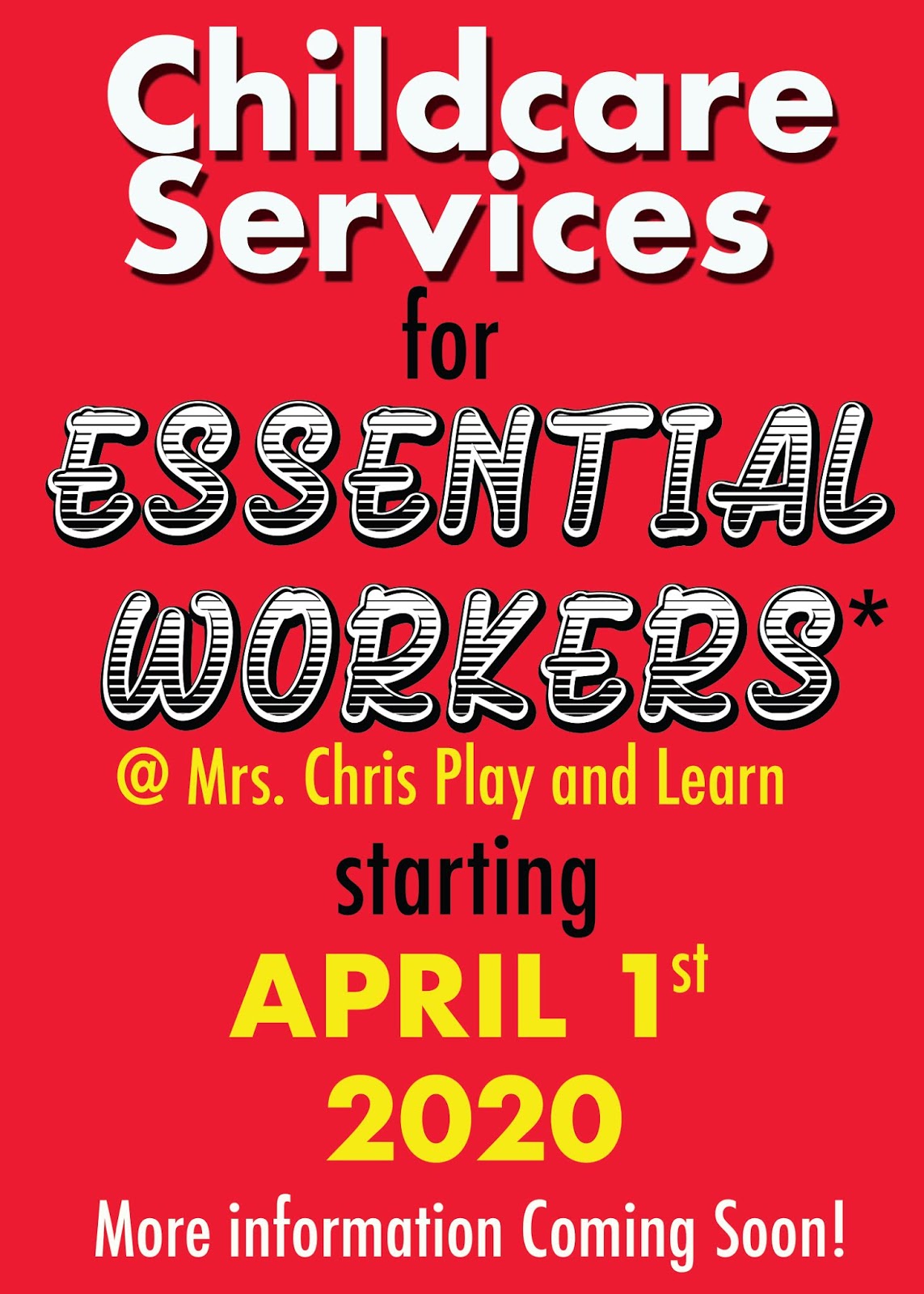 Mrs. Chris Play and Learn, Inc.