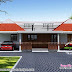 2 BHK 1100 square feet Kerala style single floor home