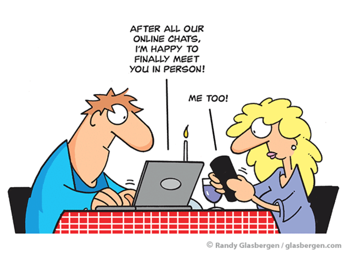 Social Media Humor The First Date of Hard Core Social Media Addicts