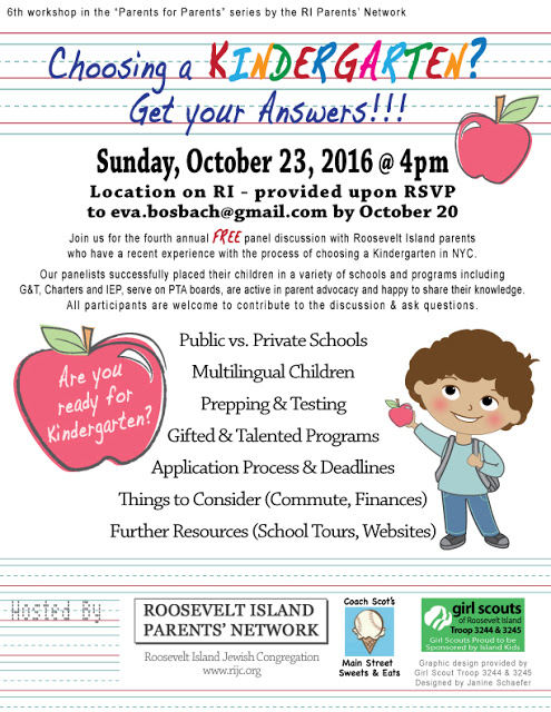 Roosevelt Islander Online: Roosevelt Island Parents' Network Workshop