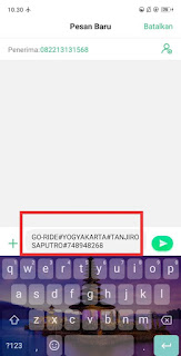 cara daftar gojek lewat sms