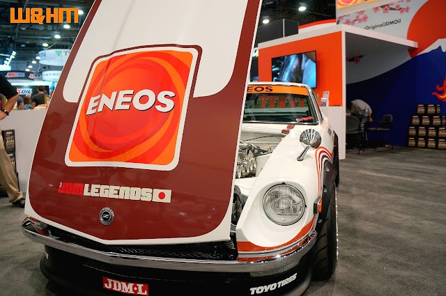 Eneos' Nissan Fairlady Z Vintage Car Shown at @semashow 2018 by #wheelsandheelsmag