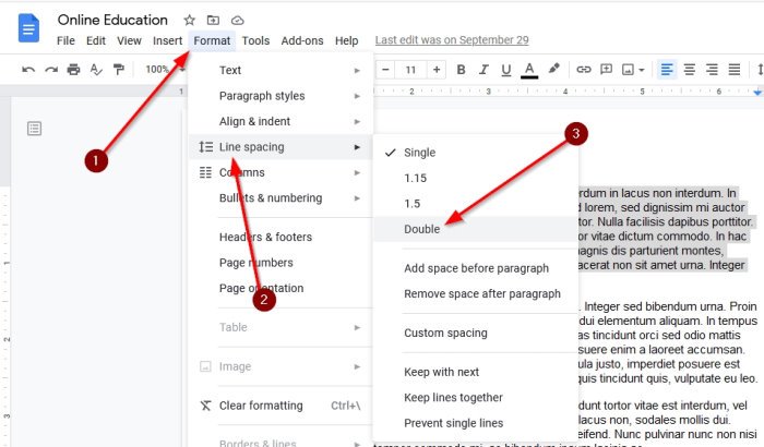 Hoe u uw tekst dubbel kunt plaatsen in Google Documenten