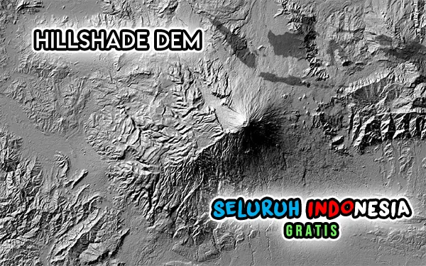 Hillshade DEM Gabungan Seluruh Indonesia Gratis