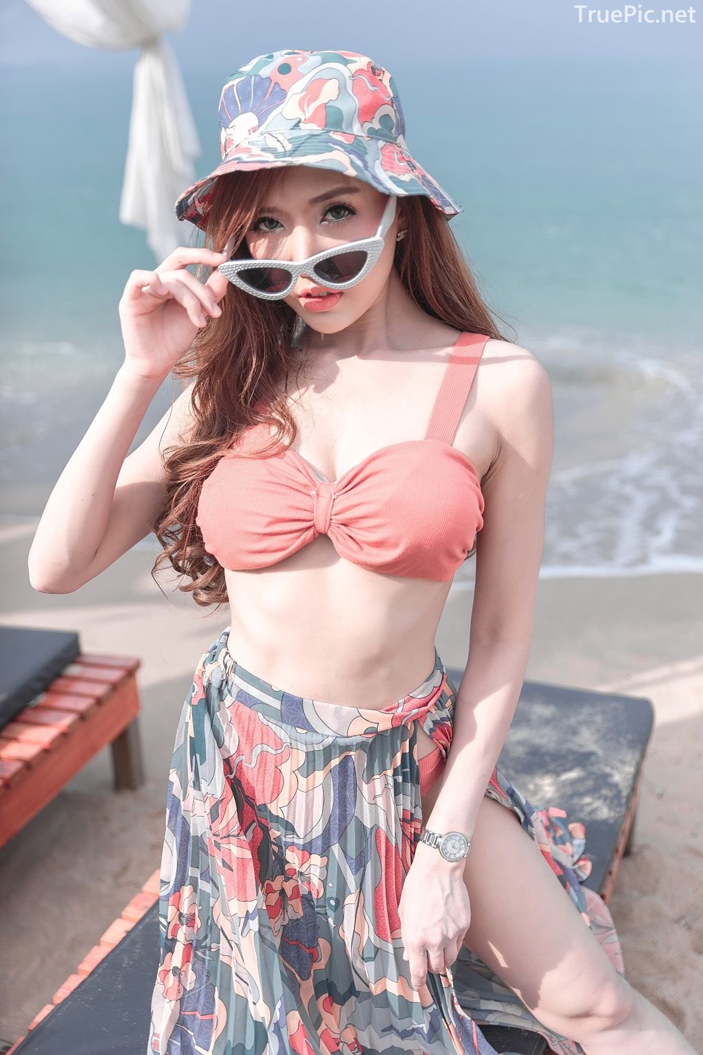 Thailand model - I'nam Arissara Chaidech - Pink Bikini on the beach - TruePic.net - Picture 23