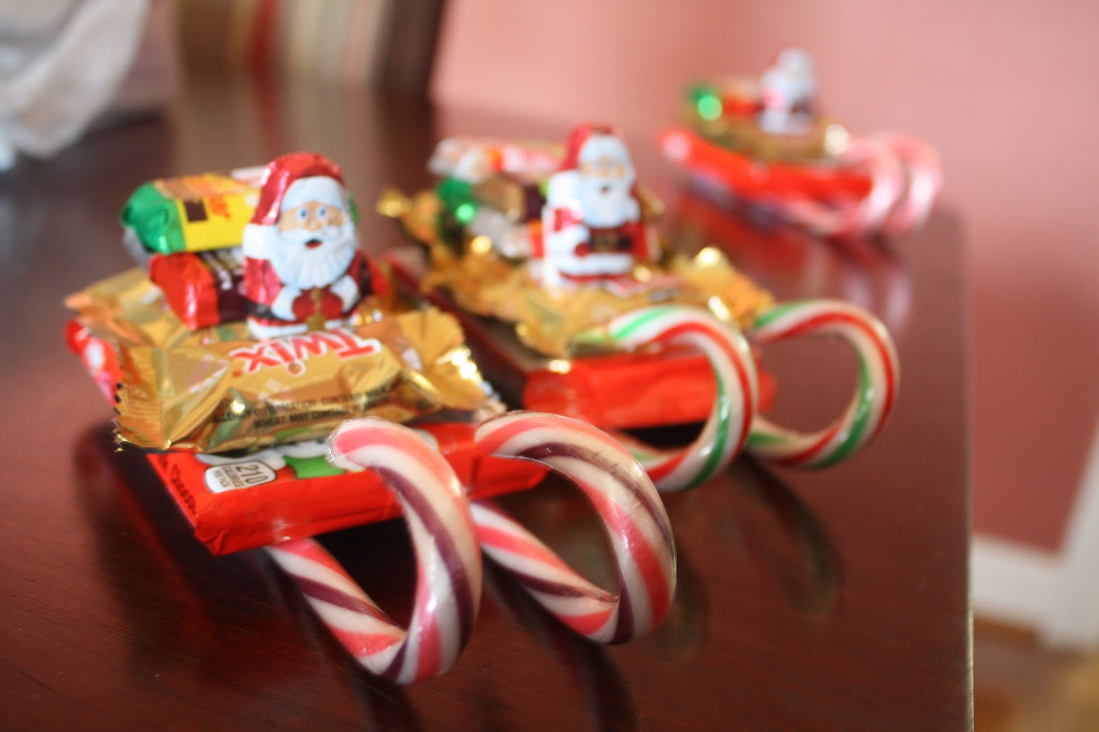 snapdragon crafts: christmas candy sleighs and snowman 