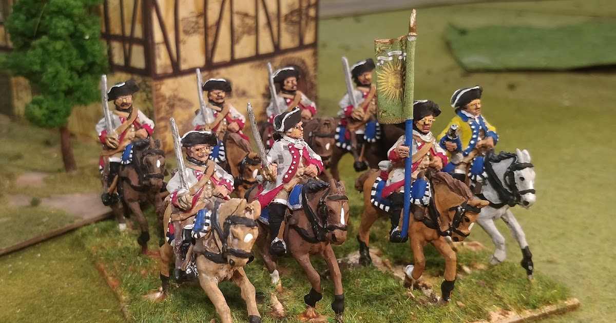 Painting Wargames Figures 28mm SYW French Cavalry Lénoncourt