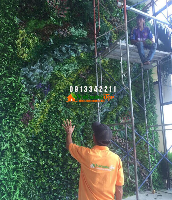 Thi Công tường cây giả - Đẹp như tường cây thật - 10