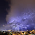 Lightning Bolts Striking Beirut, Lebanon