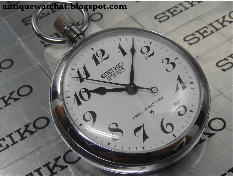 Antique Watch Bar SEIKO PRECISION POCKET WATCH 61100010 SPW06 (SOLD)