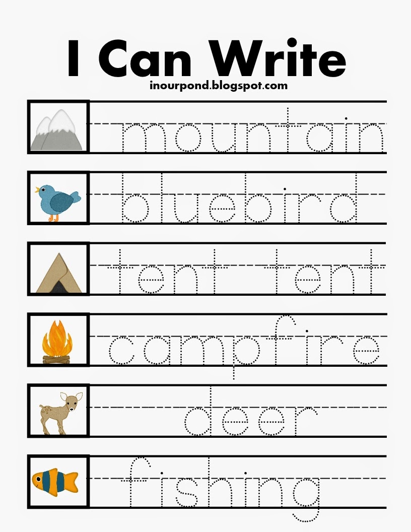 camping-themed-worksheets-in-our-pond