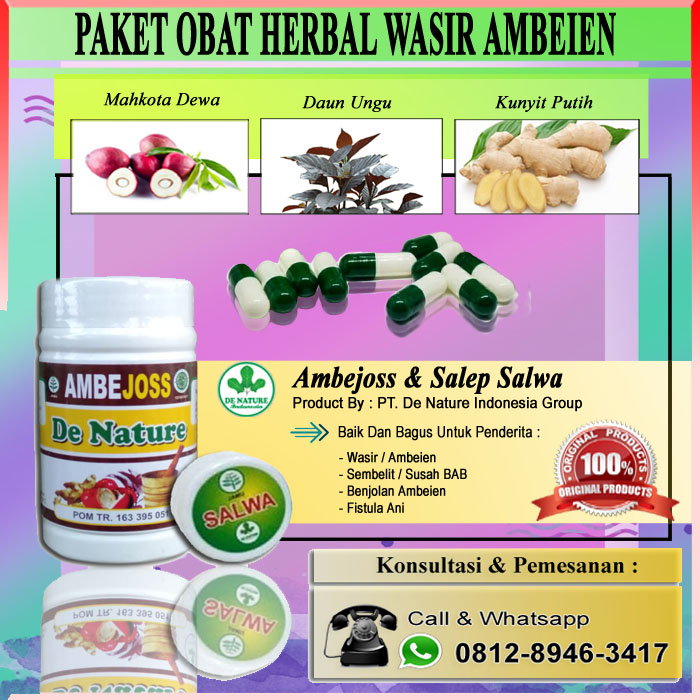 PT. De Nature Indonesia Group Inilah cara ampuh mengobati wasir