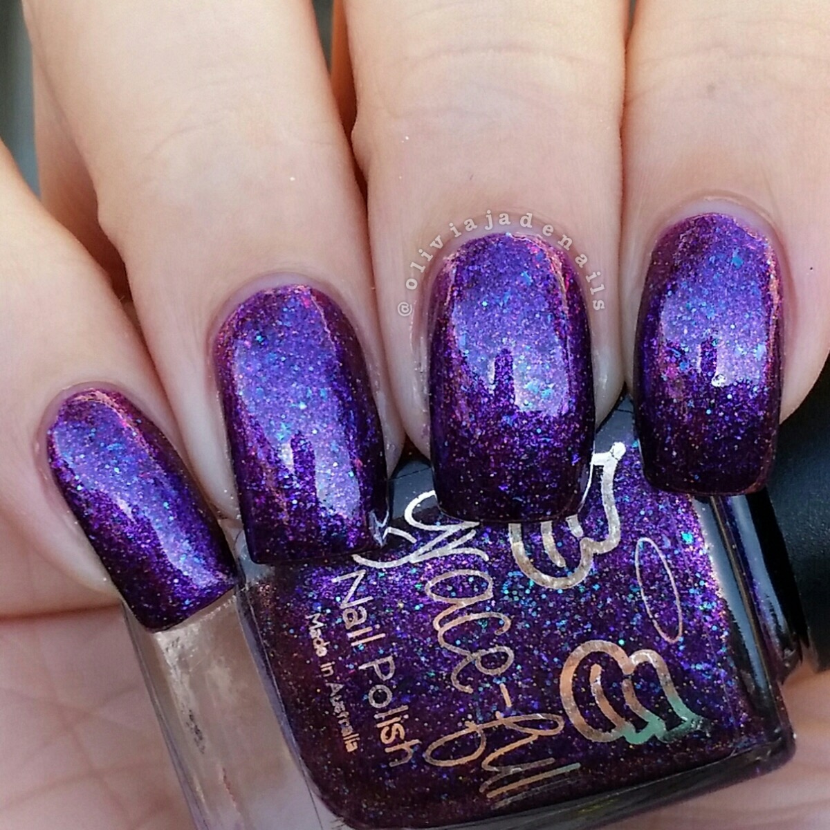 Grace-full Nail Polish I'm Smad swatched by Olivia Jade Nails