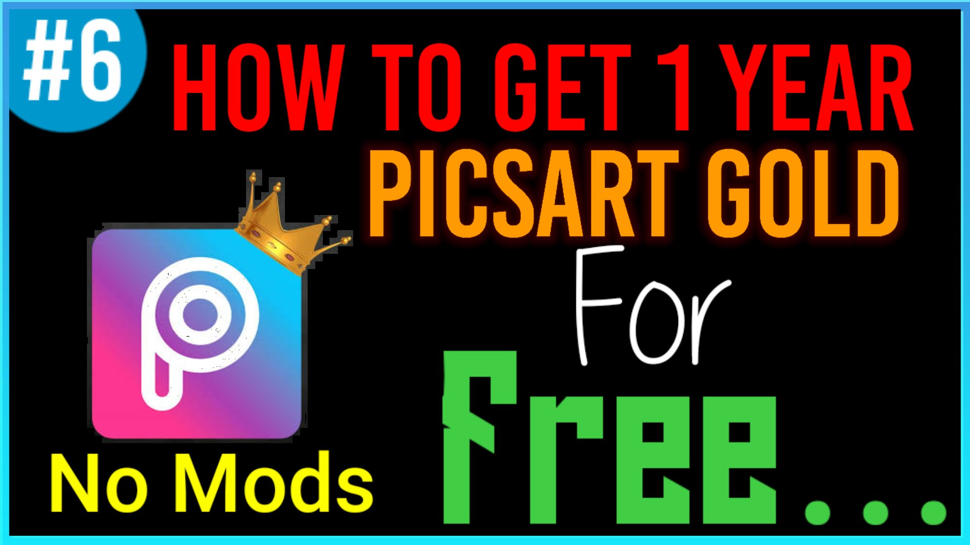How To Make 1 Year Picsart Gold for Free...TECH 24H