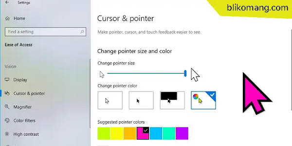 Cara Mudah Mengganti Ukuran dan Warna Kursor di Windows 10