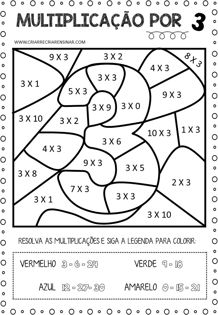 Desenho de Tabuada de Multiplicação do 8 para Colorir - Colorir.com