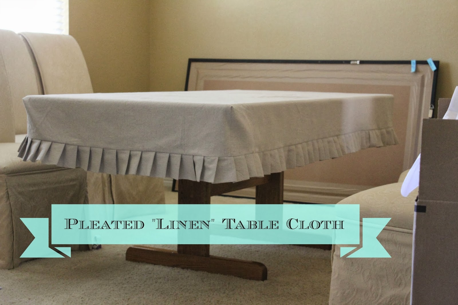 2nd Story Sewing Tutorial DIY "Linen" Pleated Table Cloth