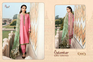 Shree fab Qalamkar lawn Collection Pakistani Suits