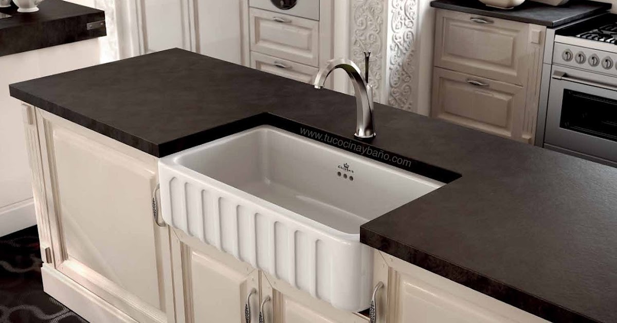 Fregaderos ceramicos estilo casa campo | tu Cocina y Baño