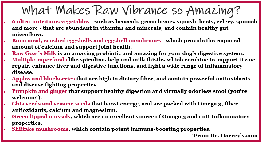 dr harvey raw vibrance