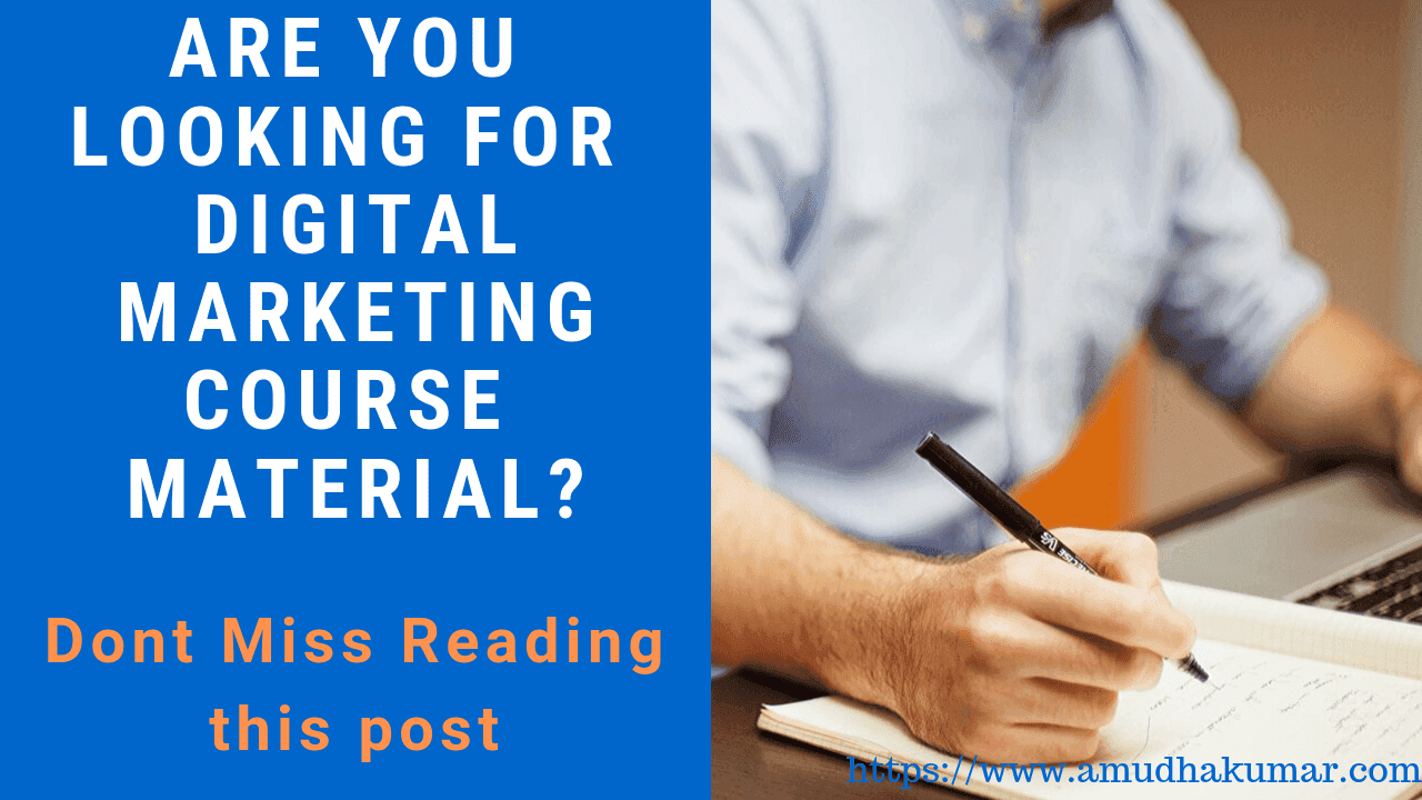 Do You Need Digital Marketing Course Study Material for Free? Don't Miss This Article