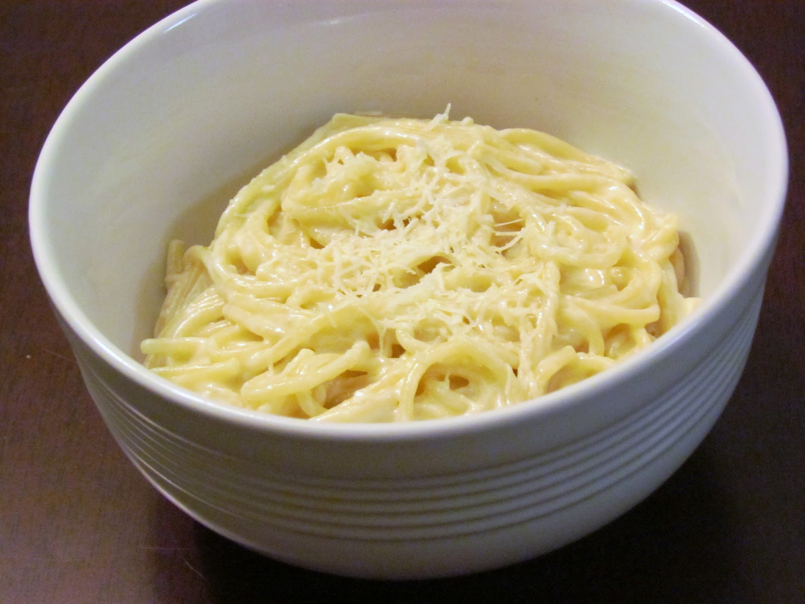The Persnickety Picnic Pasta in Asiago Cream Sauce