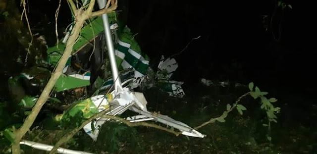 Avião de pequeno porte cai em Concórdia do Pará Avião de pequeno porte cai em Concórdia do Pará