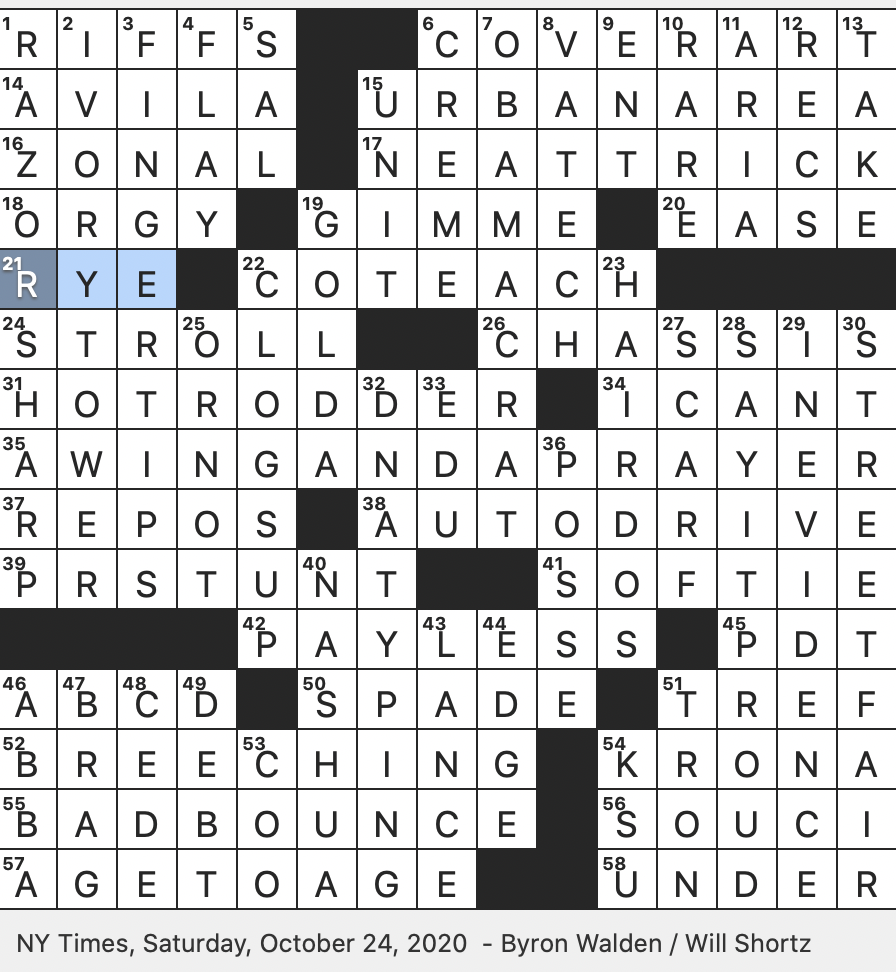 KN and GN Words Crossword
