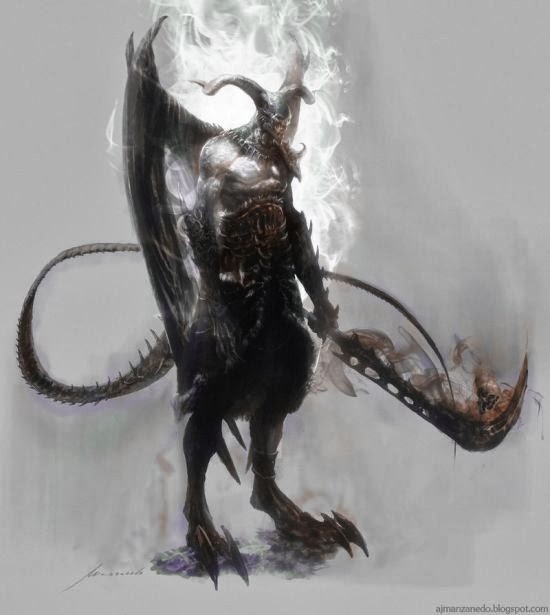 Antonio José Manzanedo ilustrações fantasia sombria terror demônios deuses lovecraft cthulhu