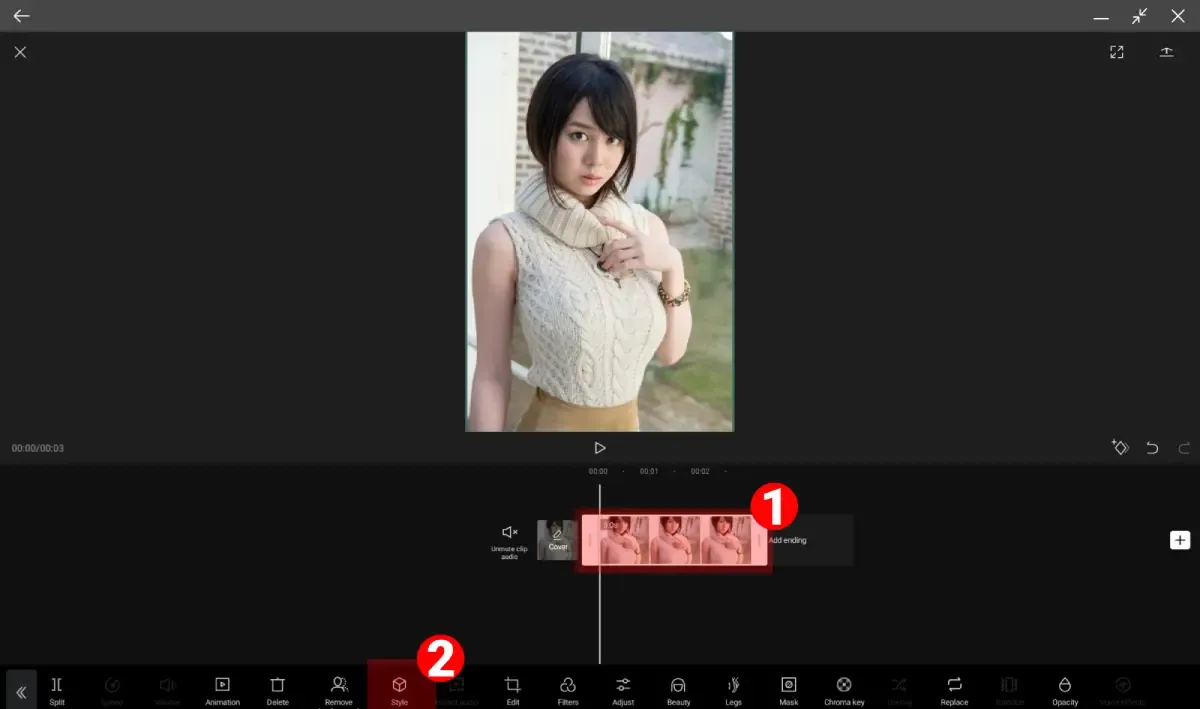 Cara edit foto jadi anime dengan filter anime capcut android