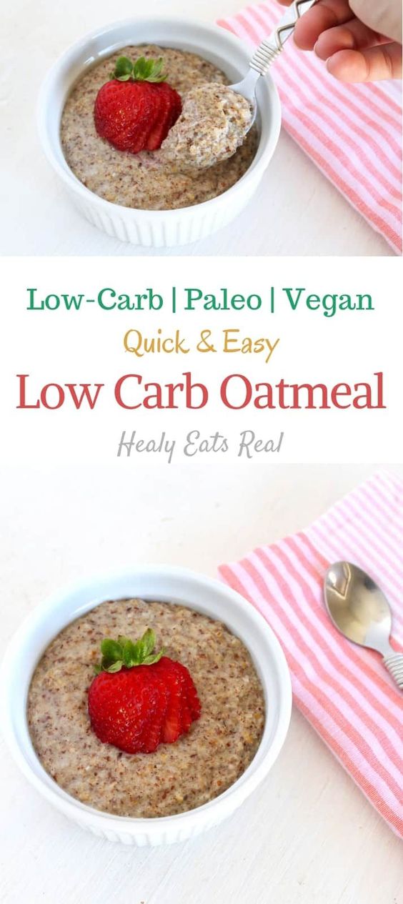 Low Carb Oatmeal Recipe (Vegan & Paleo) - Recipes For Dinner Easy