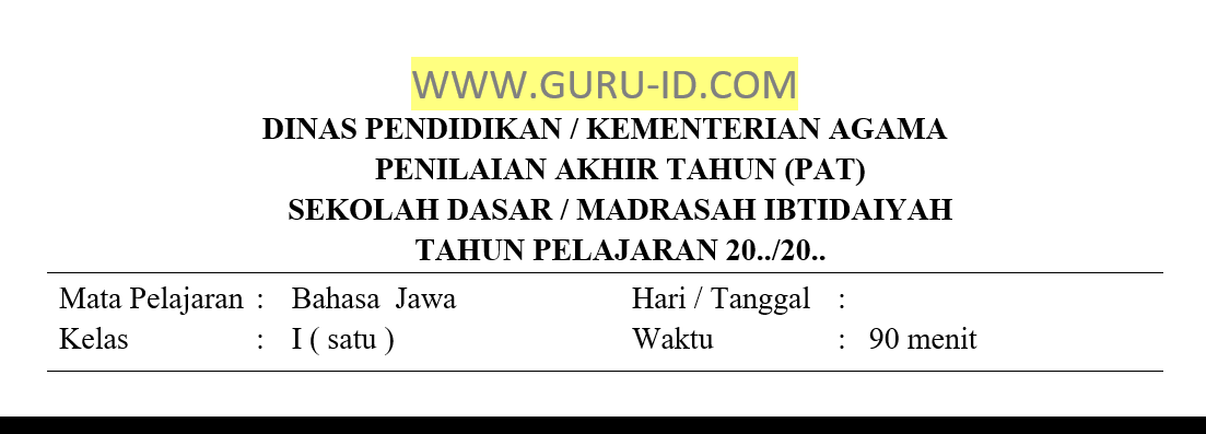 42+ Pat bahasa jawa kelas 7 ideas