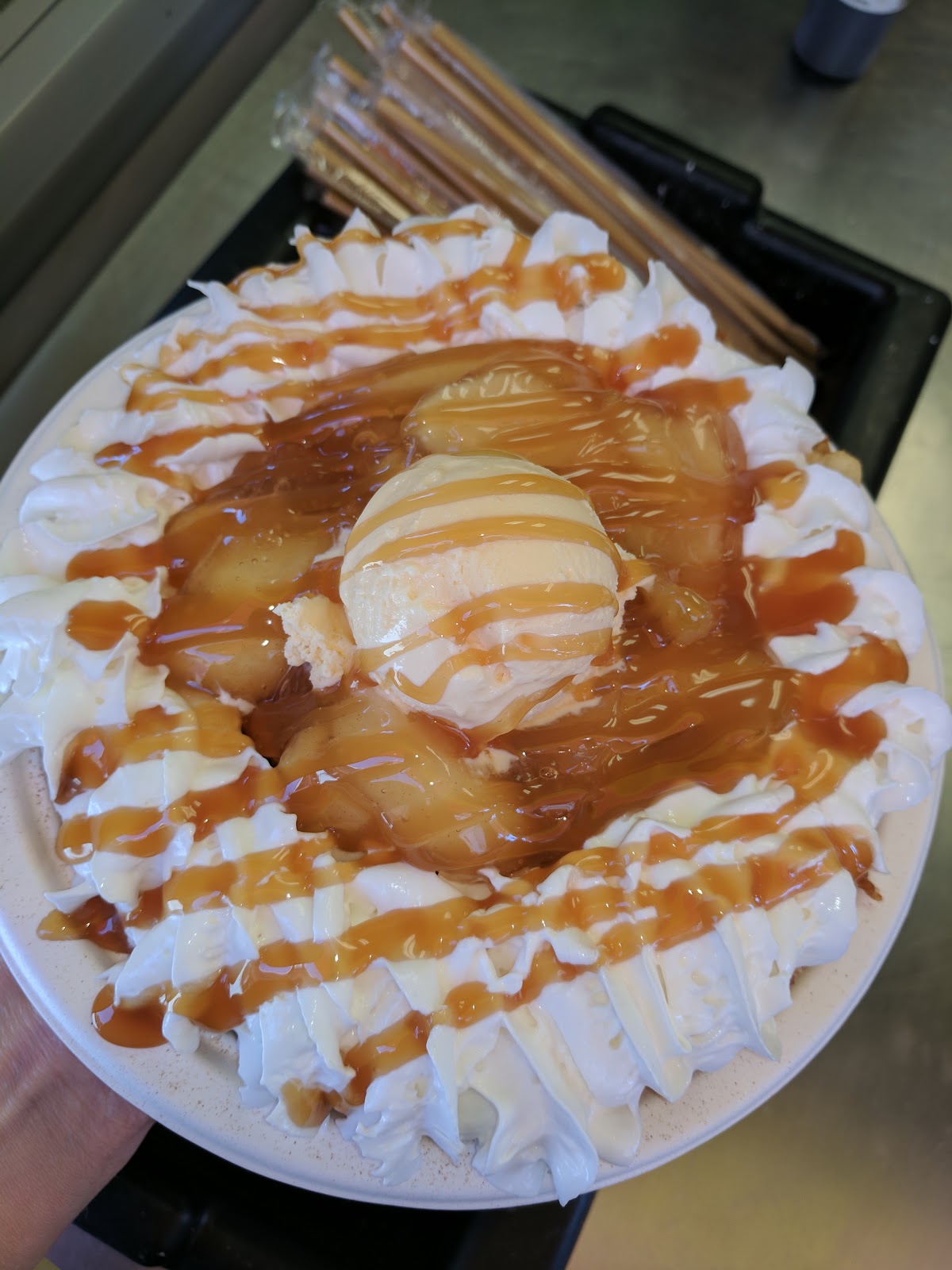 Funnel Cake, Santa Cruz Boardwalk Julie's Dining Club