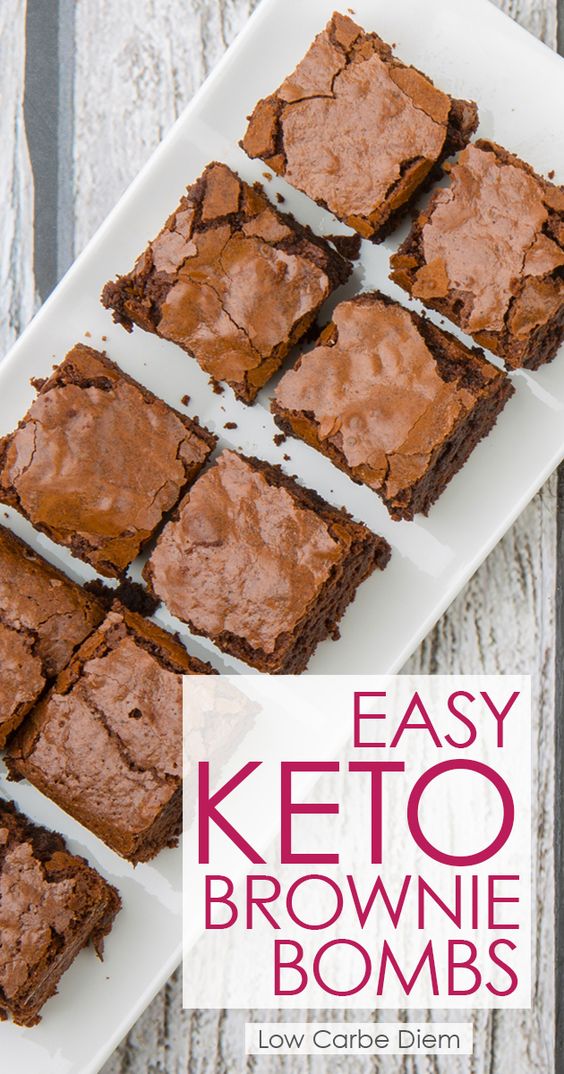 Rich dark chocolate and fat bomb macros make these fluffy keto brownies the perfect dessert (or snack.) Full of healthy fats and perfectly low carb.