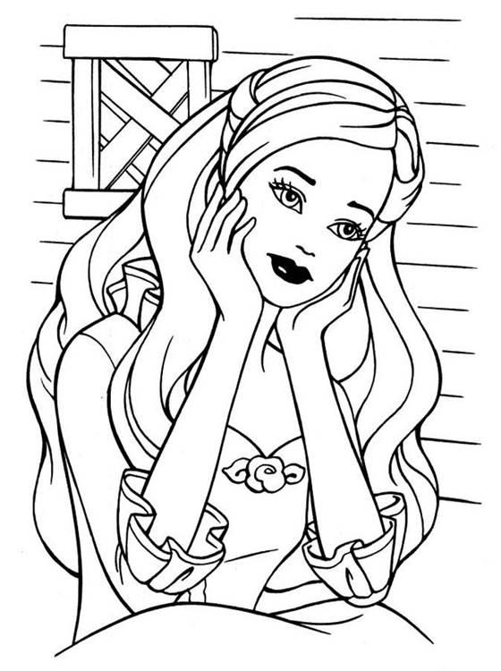 Kids Page: Barbie Coloring Pages for Childrens