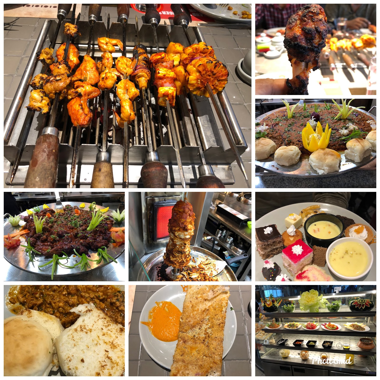 Food Review Barbeque Nation, Ampa Skywalk to Sarath Babu's