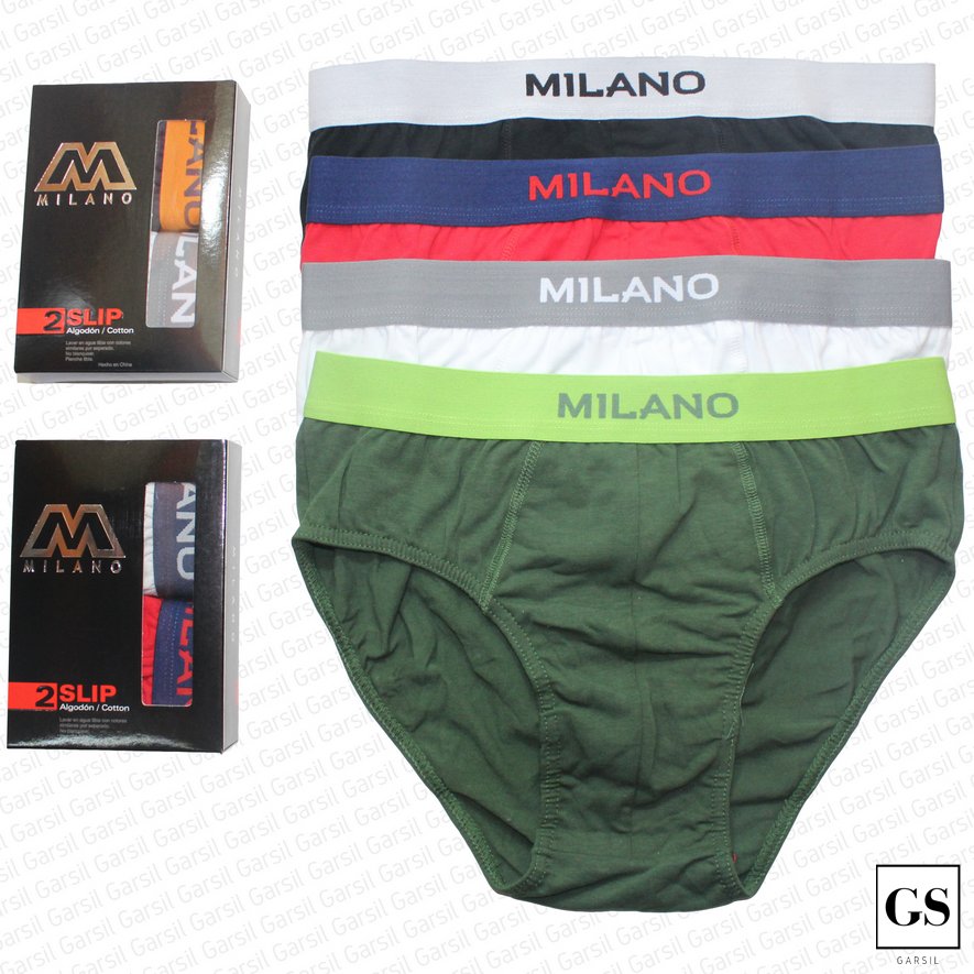 12 Calzoncillos Slip De Algodón para Hombre
