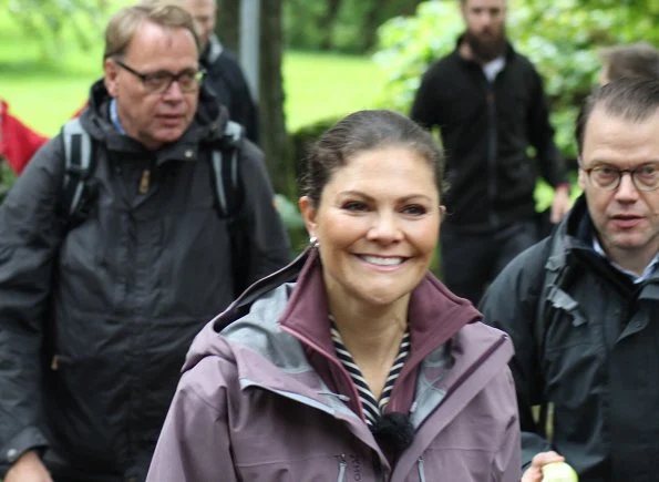 Crown Princess Victoria and Prince Daniel visited Västergötland. Crown Princess Victoria wore By Malene Birger Blouse