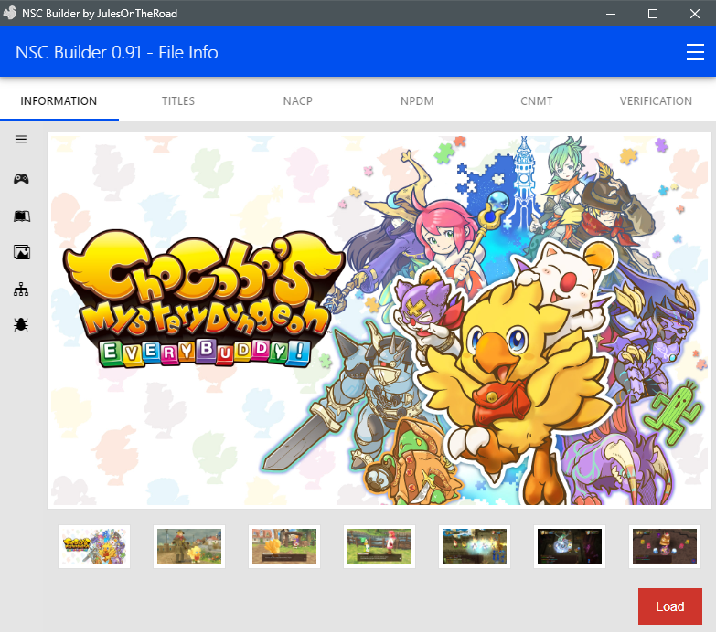 ニンテンドースイッチ XCI、NSP、XCZ、NSZファイルのタイトルidや要求fw、build idなどの様々な情報を表示するFile