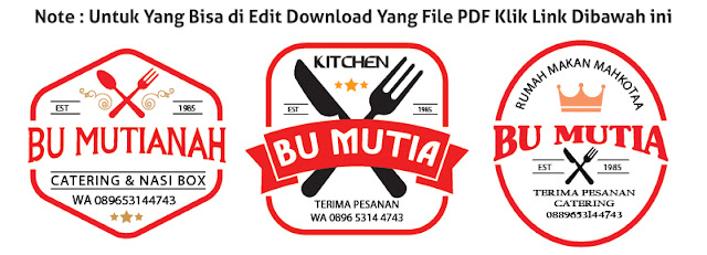 Contoh Stempel Katering Siap Edit Free Download File PDF